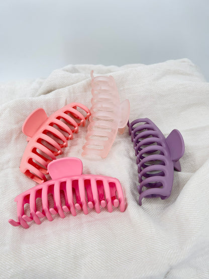 Jumbo Hair Clips Blush collection