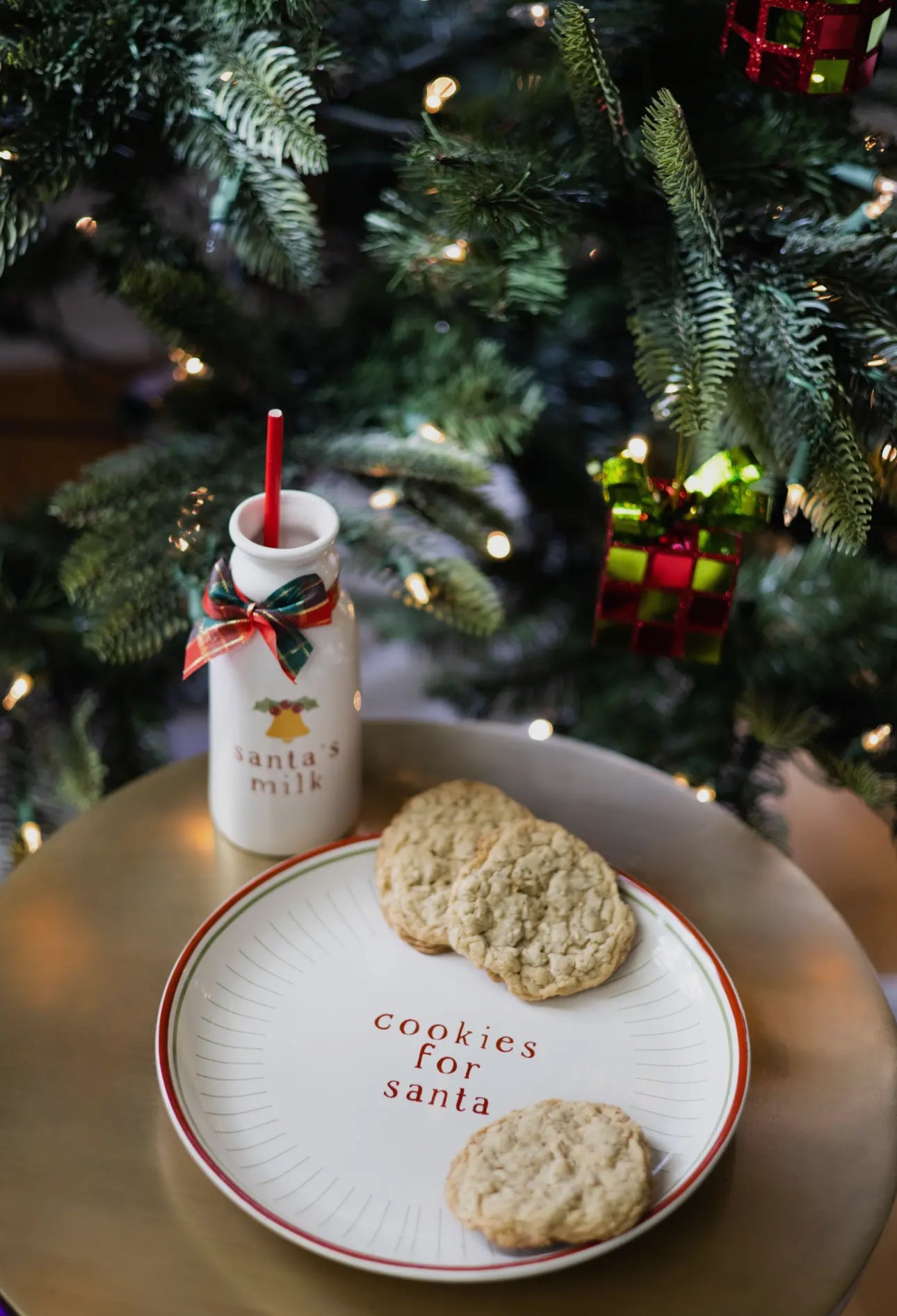 Santa’s Christmas Milk and Cookie Set