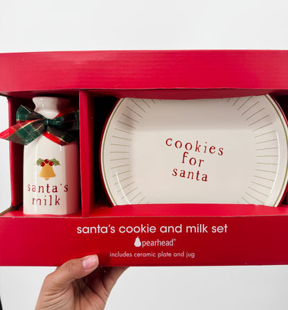 Santa’s Christmas Milk and Cookie Set