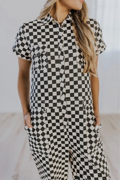 Checkered Jumpsuit