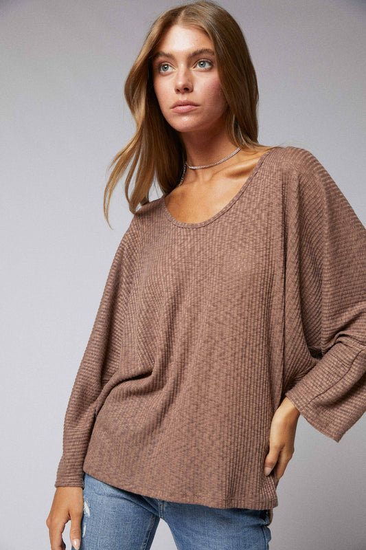 Lace back top