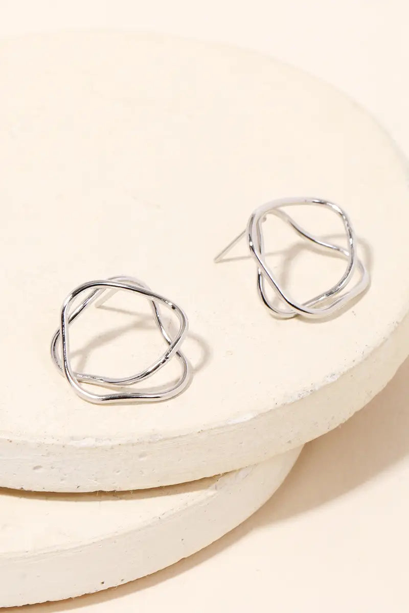 Mini wave earrings